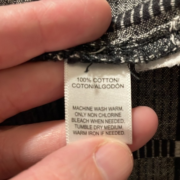 Lou & Grey Women’s Dress Medium Black & Grey 100% Cotton Contemporary - Picture 9 of 13